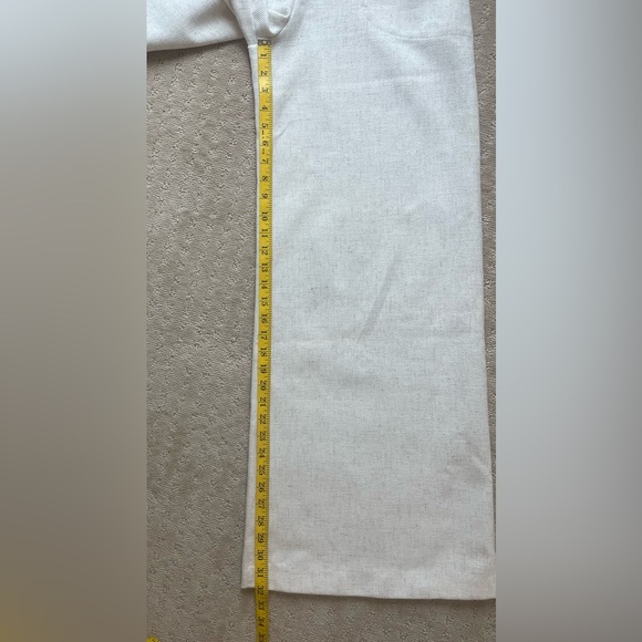 Torn by Ronny Kobo Women's Bernard Wide Leg High Waist Pant Ivory/Brown Small - Picture 13 of 16